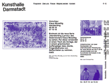 Tablet Screenshot of kunsthalle-darmstadt.de